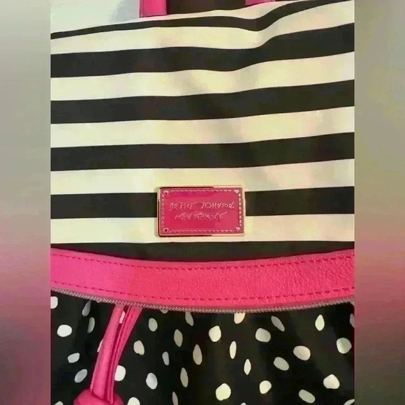 Betsey Johnson bookbag purse medium sized backpack - Picture 2 of 9